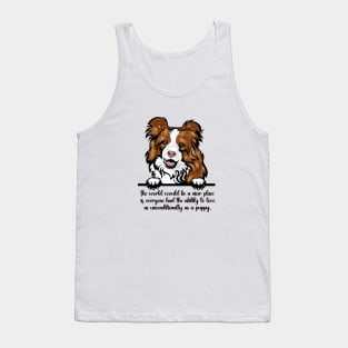 The world would be a nicer place if everyone had the ability to love as unconditionally as a puppy. Tank Top